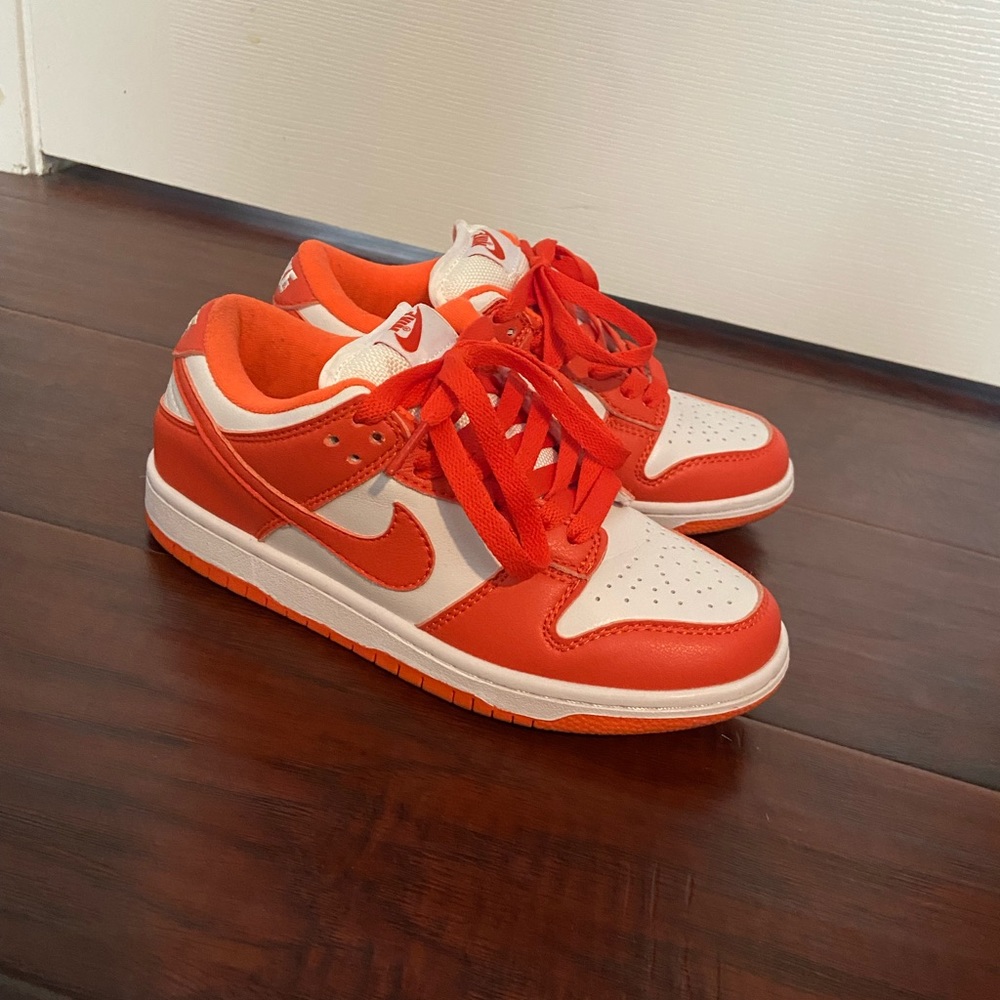 orange nike dunks